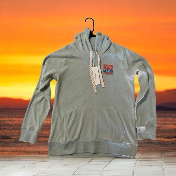 Rhythm Ocean Surf Hoodie Beachly Light Blue Women's Small NWT - Picture 2 of 6